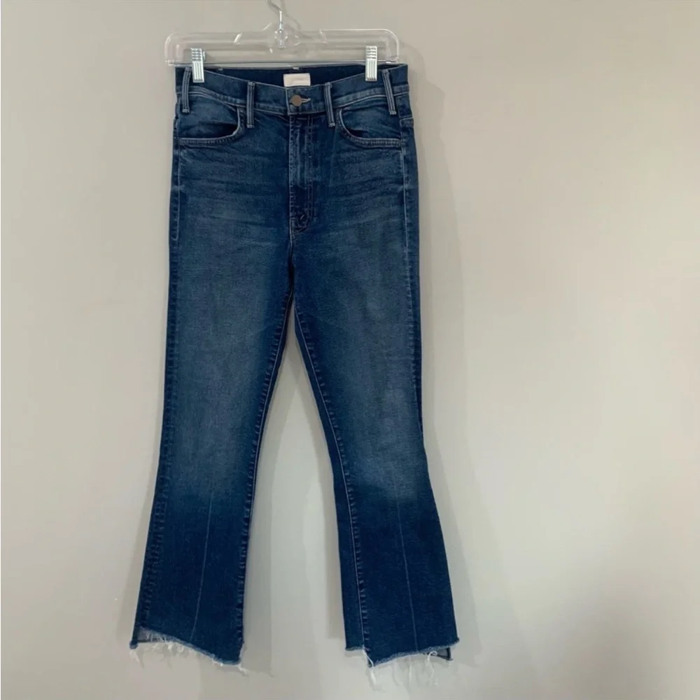 Mother Jeans The Hustler Two Step Ankle Fray in The Buck Stops Here
